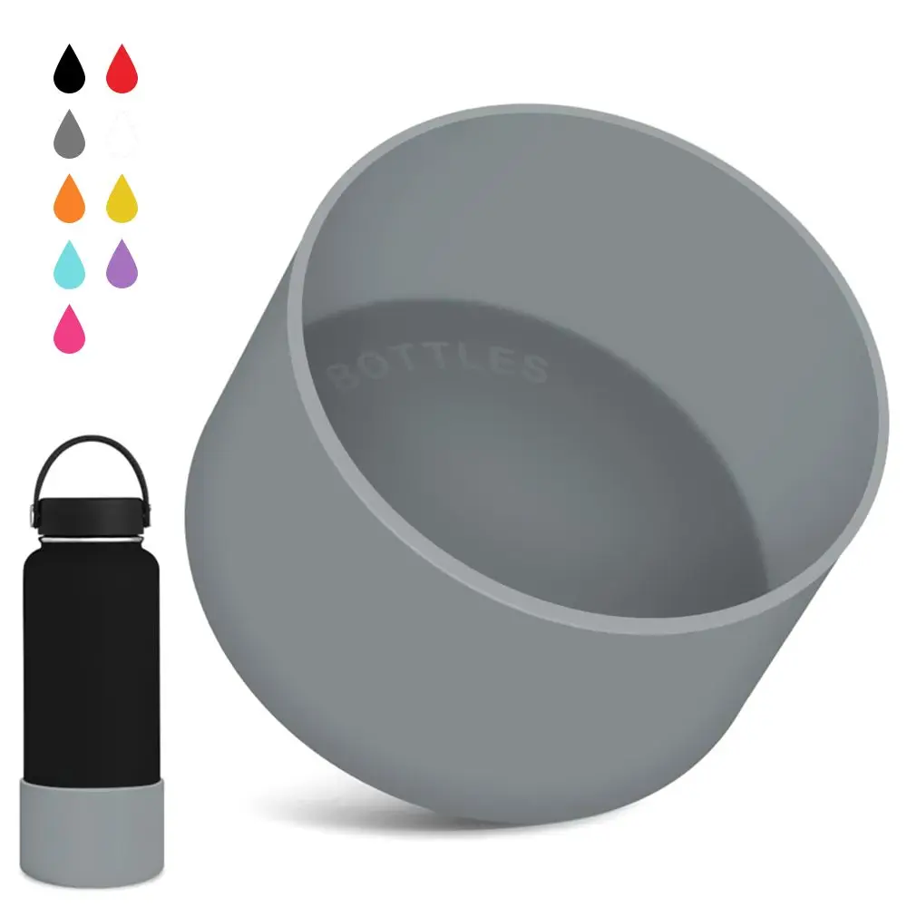Water Bottle Accessories Sports Cup Cover Silicone Water Bottle Cover Boot for Bottle Bottom Sleeve Anti-Slip