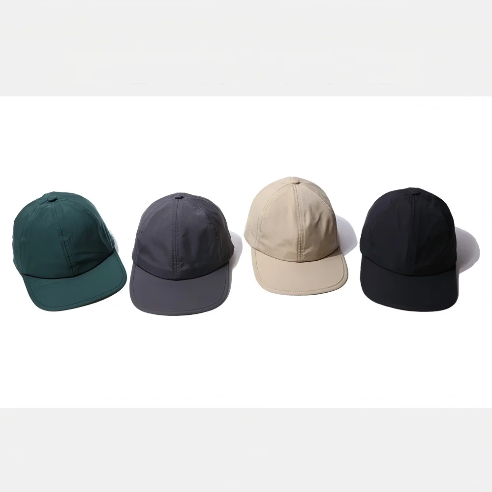 Casquette de baseball japonaise minimaliste de couleur unie avec pochette de rangement pour masque, protection UV, chapeau d'extérieur toutes saisons pour hommes et femmes