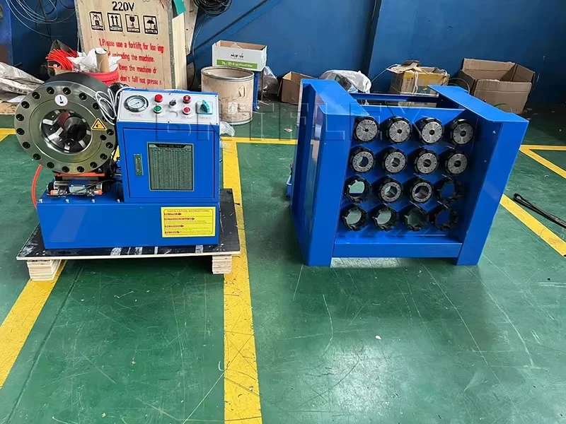 2 بوصة 4 طبقات BNT-P69 خرطوم هيدروليكي لآلة العقص للمبيعات مع 10 مجموعات من القوالب وأداة القوالب السريعة