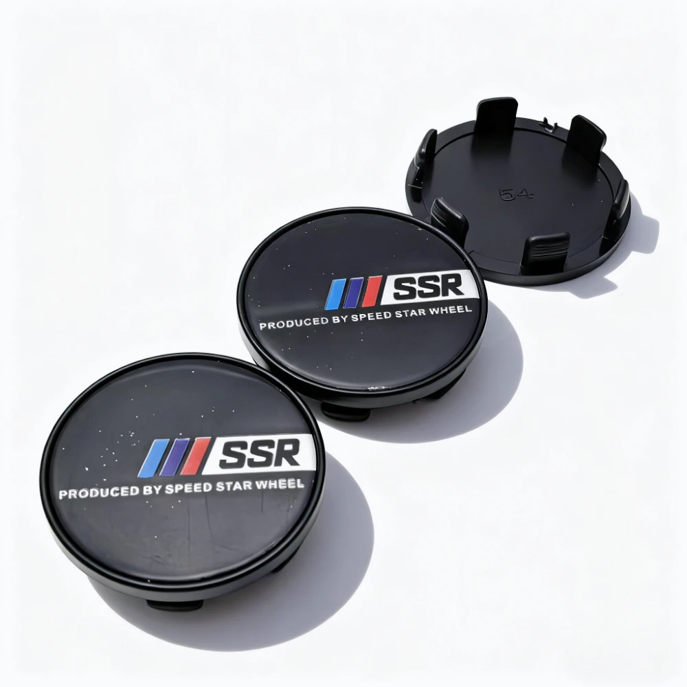 

4pcs 54MM 49MM Car Wheel Center Caps With SSR Logo Emblem Badge Wheel Rim Hubcaps Hub Center Dust Cover Replace Car Accessories