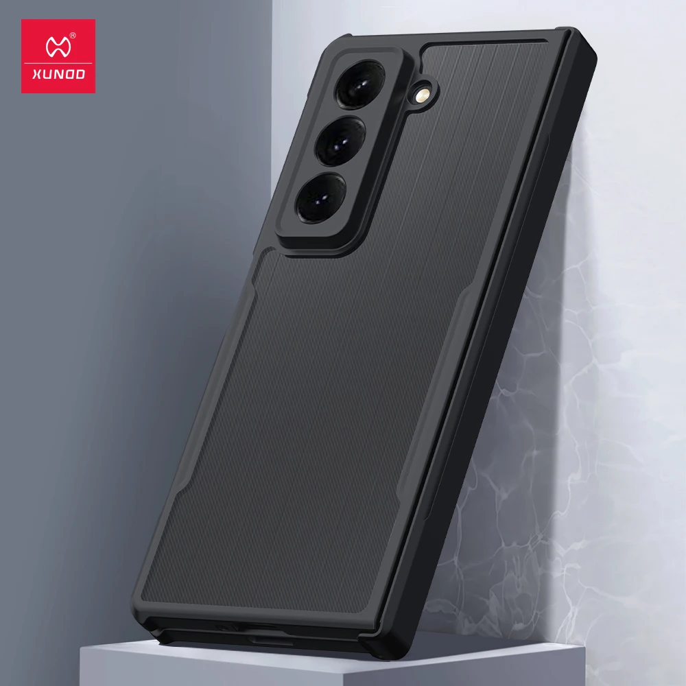 Xundd For Samsung Galaxy Z Fold6 SE Case For Galaxy Z Fold6  Phone Cover Shockproof Protective Shell Clear Transparent Cases