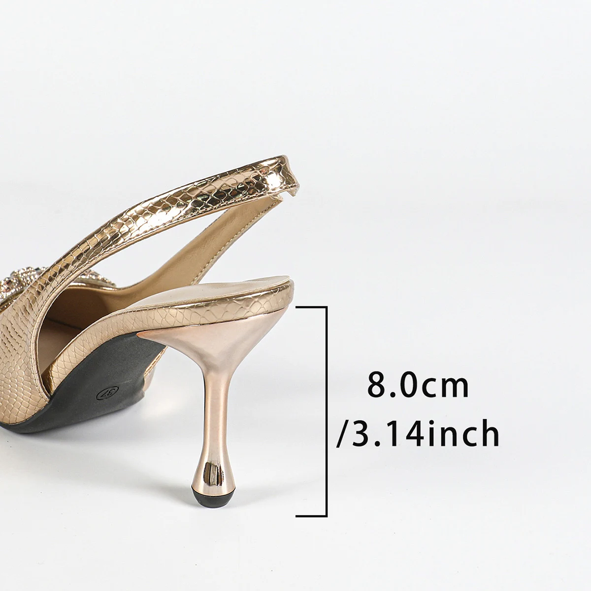 Women's Crystal bow high heels,ankle-strap dress high-heeled sandals,wedding evening party shoes comfortable mid heels