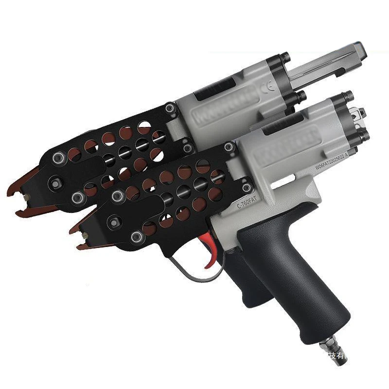 

C-760FAT Type Gun Air Nail Pneumatic Cage Assembly Gun Tying Chicken and Rabbit Cage Grabbing Net Assembly C-Type Nail Gun