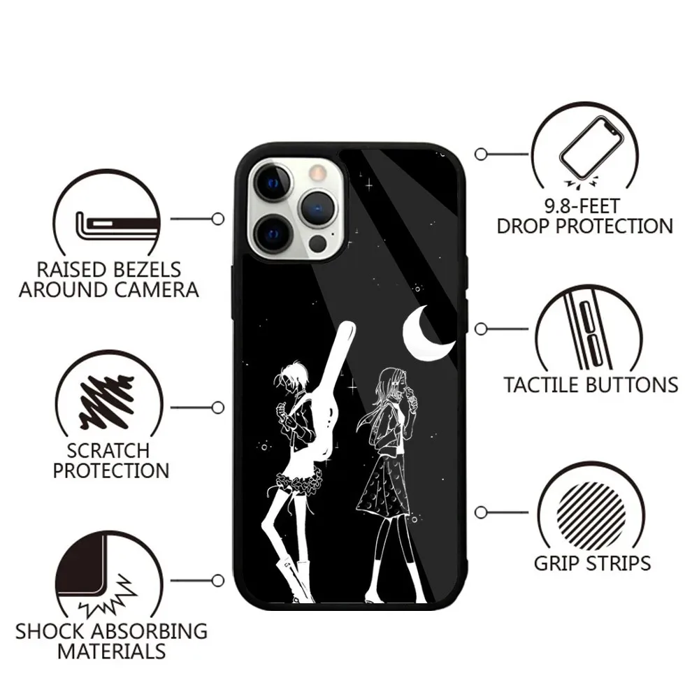 Anime NaNa Osaki Phone Case Strong Magnetic For IPhone 15,14,13,Pro,Max,Plus,11,12,Mini For Magsafe Wireless Charging