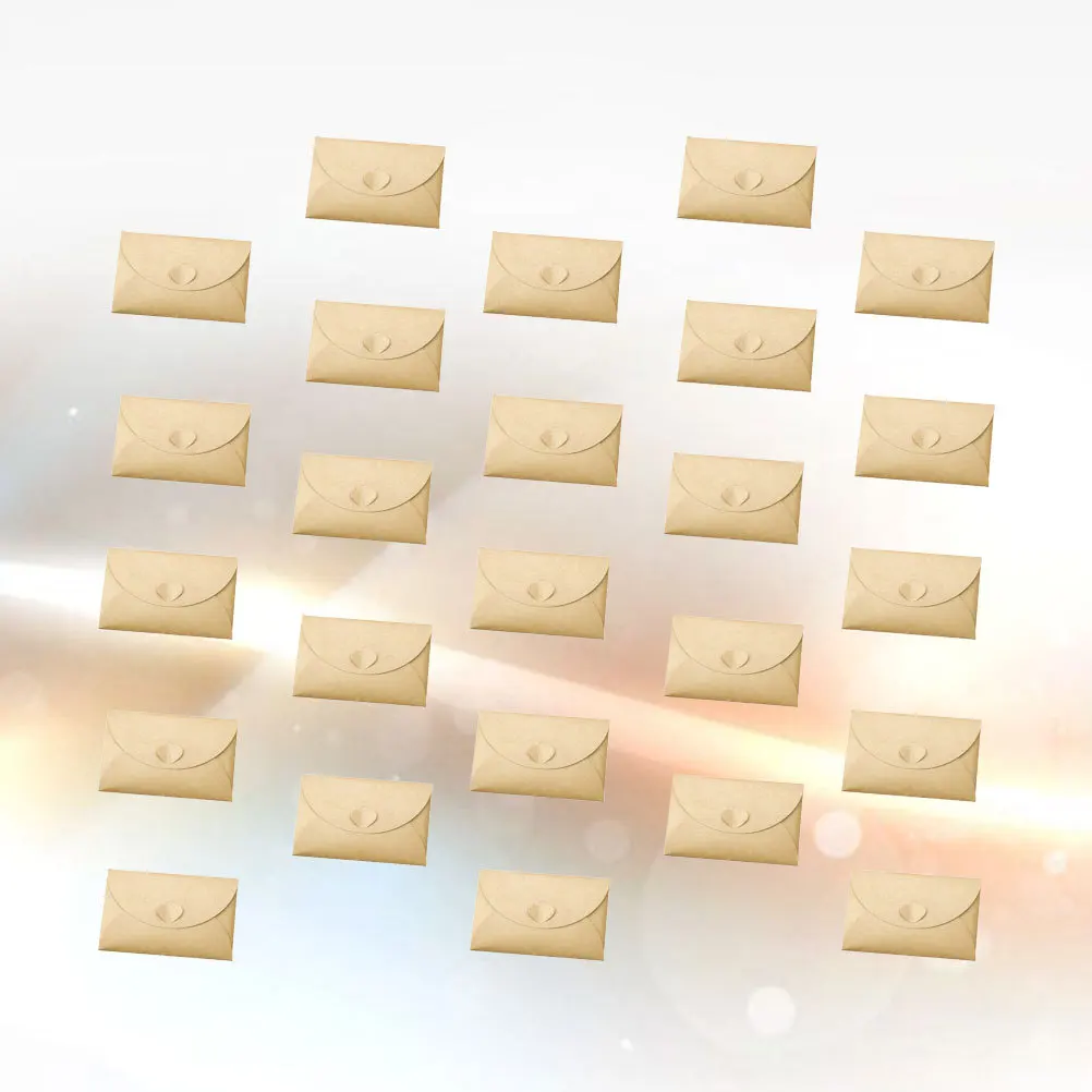 100 قطعة المشبك القلب كرافت المغلفات 10X17.5 سنتيمتر خمر فارغة صديقة للبيئة ل بطاقة بريدية اسم بطاقة تخزين Diy بها بنفسك حامل هدايا الطباعة #2