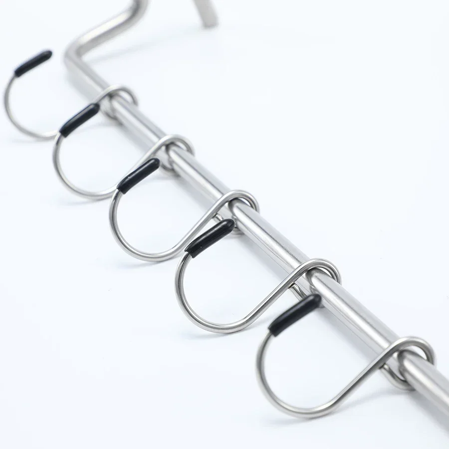 Extension Rack Stainless portable outdoor camping picnic combination table Hanger with 5Hooks IGT Table Accessories