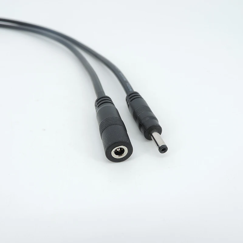 3.5x1.35mm DC cable connector DC Power Plug with extension wire DC female and Male Jack adapter A07