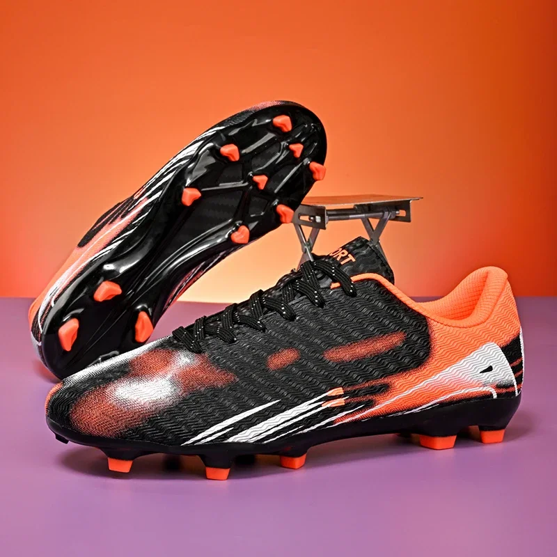 

New Men Football Boots Grass Cleats Soccer Shoes Futsal High-quality Sneakers High-top Non-Slip Match Indoor Hot-selling Outdoor