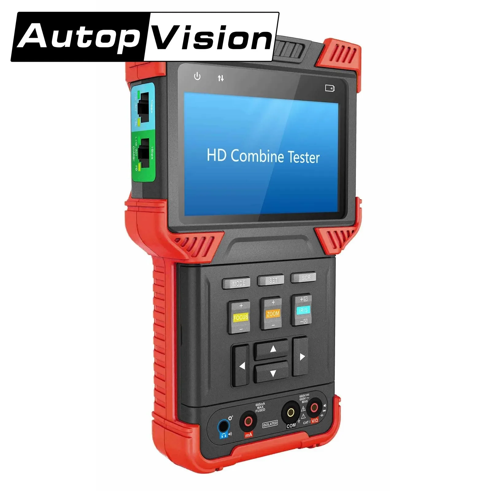 Cctv Tester T73  Full 8MP IP CVI TVI AHD Analog  digital multimeter Tester-monitor POE 12V Power output  ip camera tester