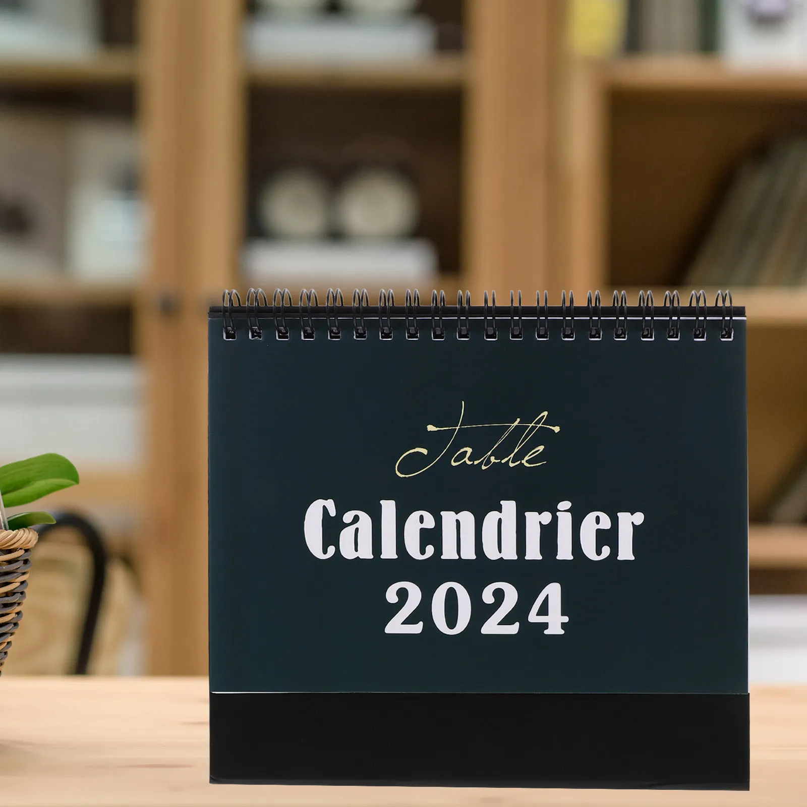 

Daily Desktop Calendar Planner Decorative Standing Black Creative Small Use Monthly