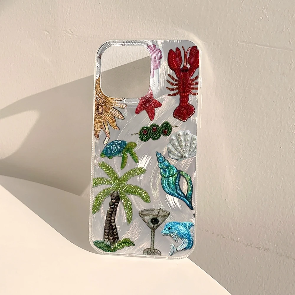 Für iPhone 17 15 16 14 Pro Max Hülle Plus INS Island Resort Style Cover für iPhone 13 11 12 ProMax XS XR XS 7 8 Plus 16E Hüllen – Detail 8