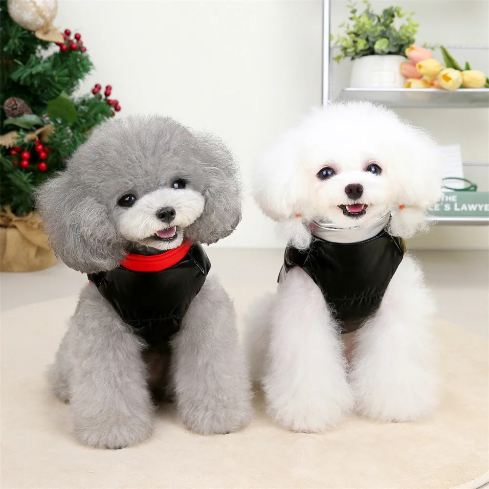 Waterproof Small Dog Vest Jacket Winter Warm Puppy Clothing Pet Padded Vest Apparel for Small Medium Dog