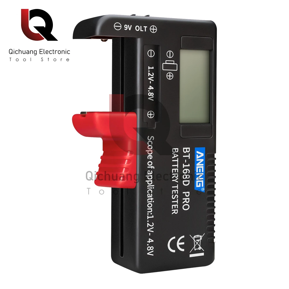 BT-168 PRO 18650 Lithium Battery Capacity Tester Digital Battery Capacity Indicator Battery Level Monitor For 9/3.7/1.5V Cell