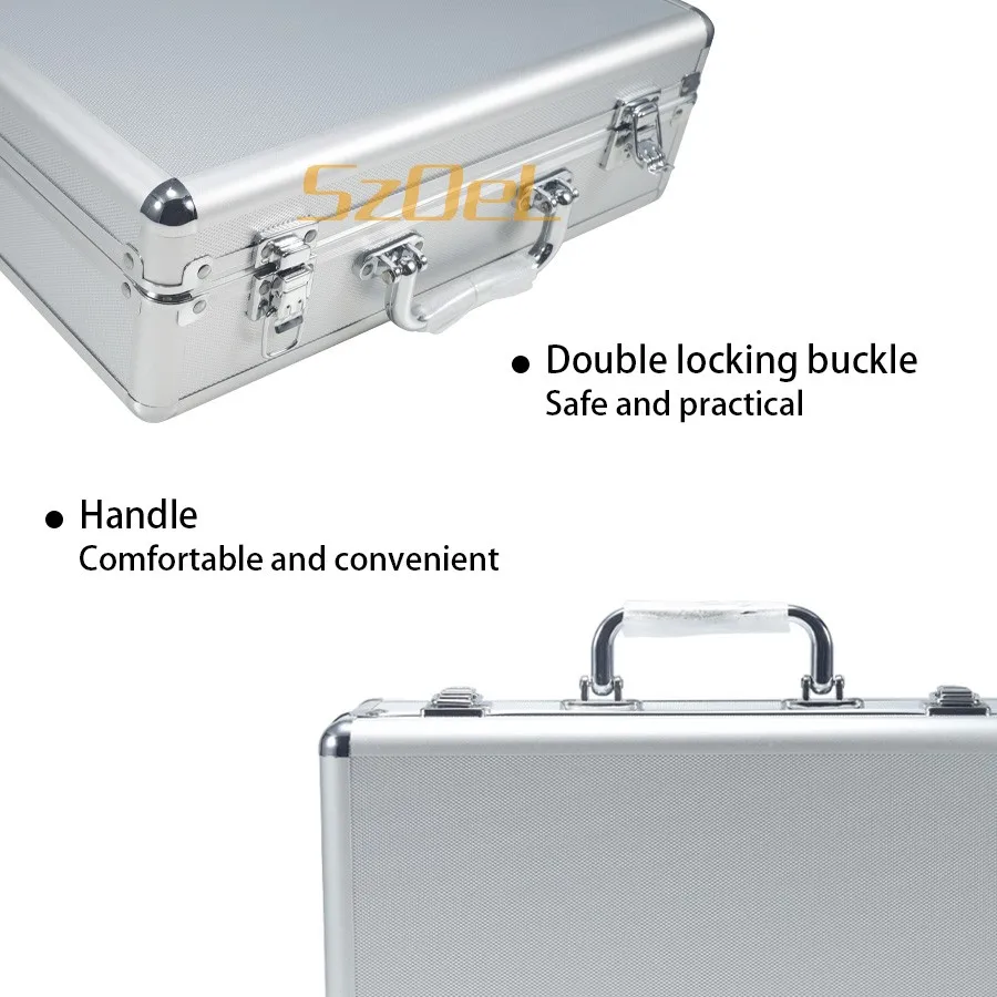 Dental Dual Lamp Special Aluminum Box Aluminum Alloy Carrying Case Moisture-proof and Scratch Resistant Aluminum Box