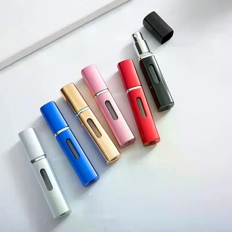 8/10ml Refillable Perfume Bottle With Spray Scent Pump Portable Travel Empty Cosmetic Containers Mini Spray Atomizer Bottle
