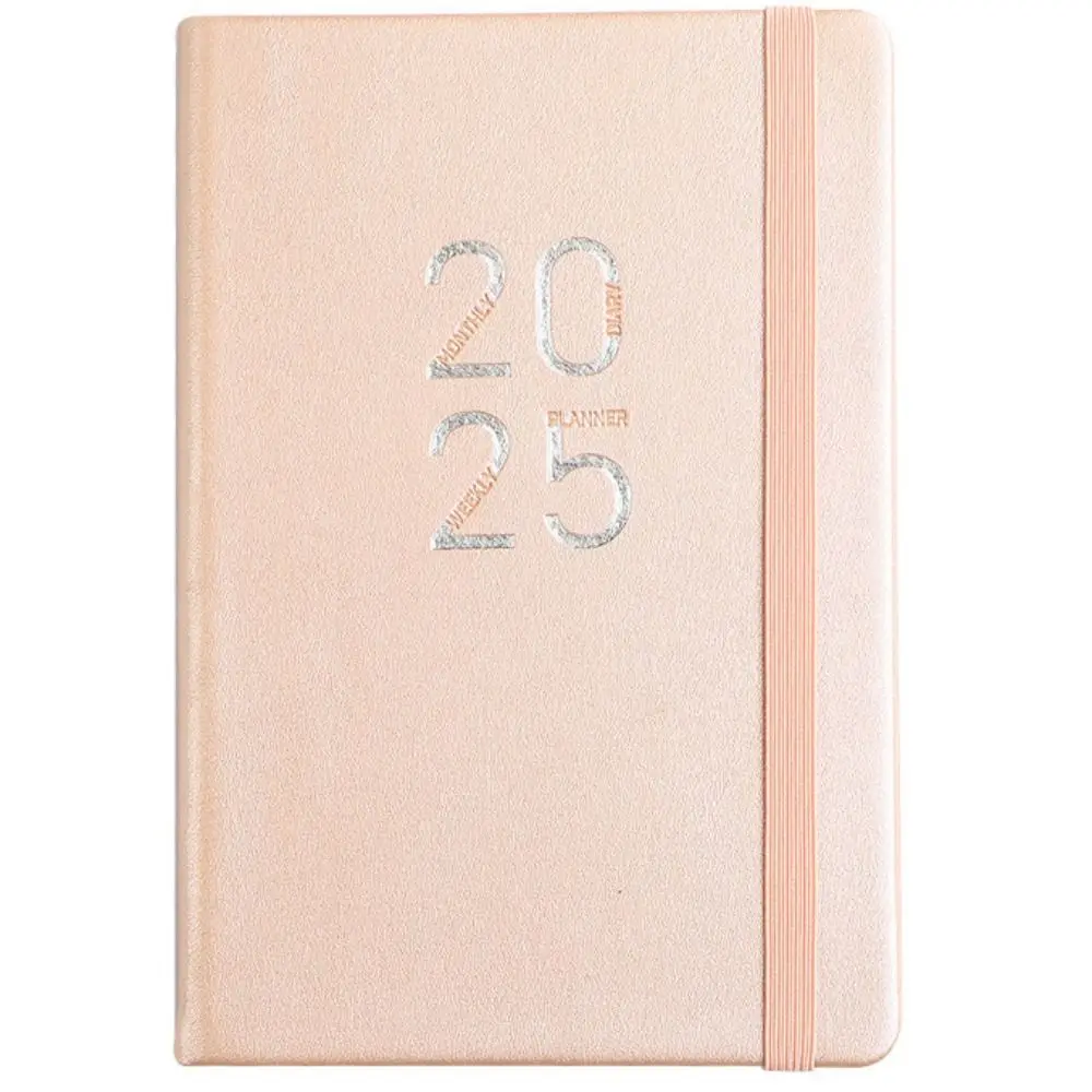 Альбом для рисования A5, блокнот-планировщик на 2025 год, 312 страниц, деловой блокнот с кожаной поверхностью и ремешком, блокнот, расписание, журналы