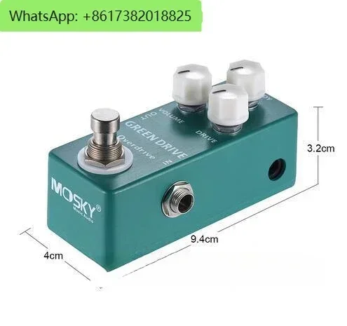MOSKYAUDIO GREEN DRIVE Overload Effector Guitar Effector