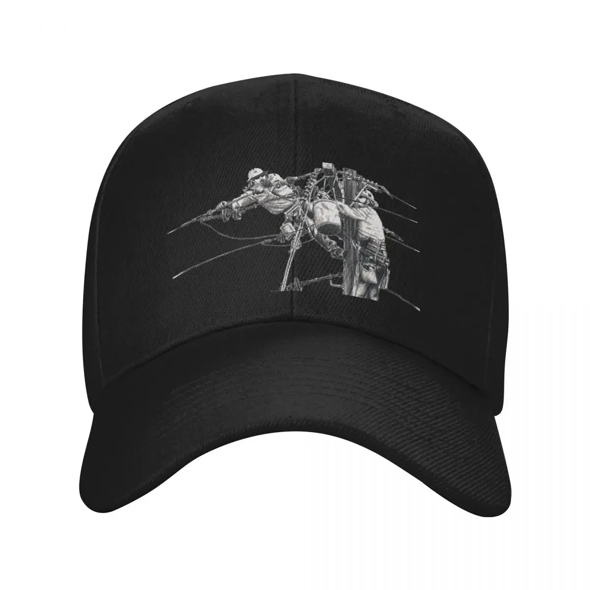 

FiberGlass H-Frame Power Line Work Portrait by RP Thor Baseball Cap Male hat Anime golf hat genuine For Women Men's