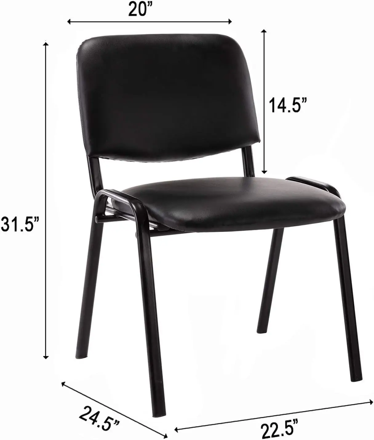 Waiting Room Chairs Stackable Conference Room Chairs No Wheels Office Guest Chair No Arms Reception Chairs for School Breakroom