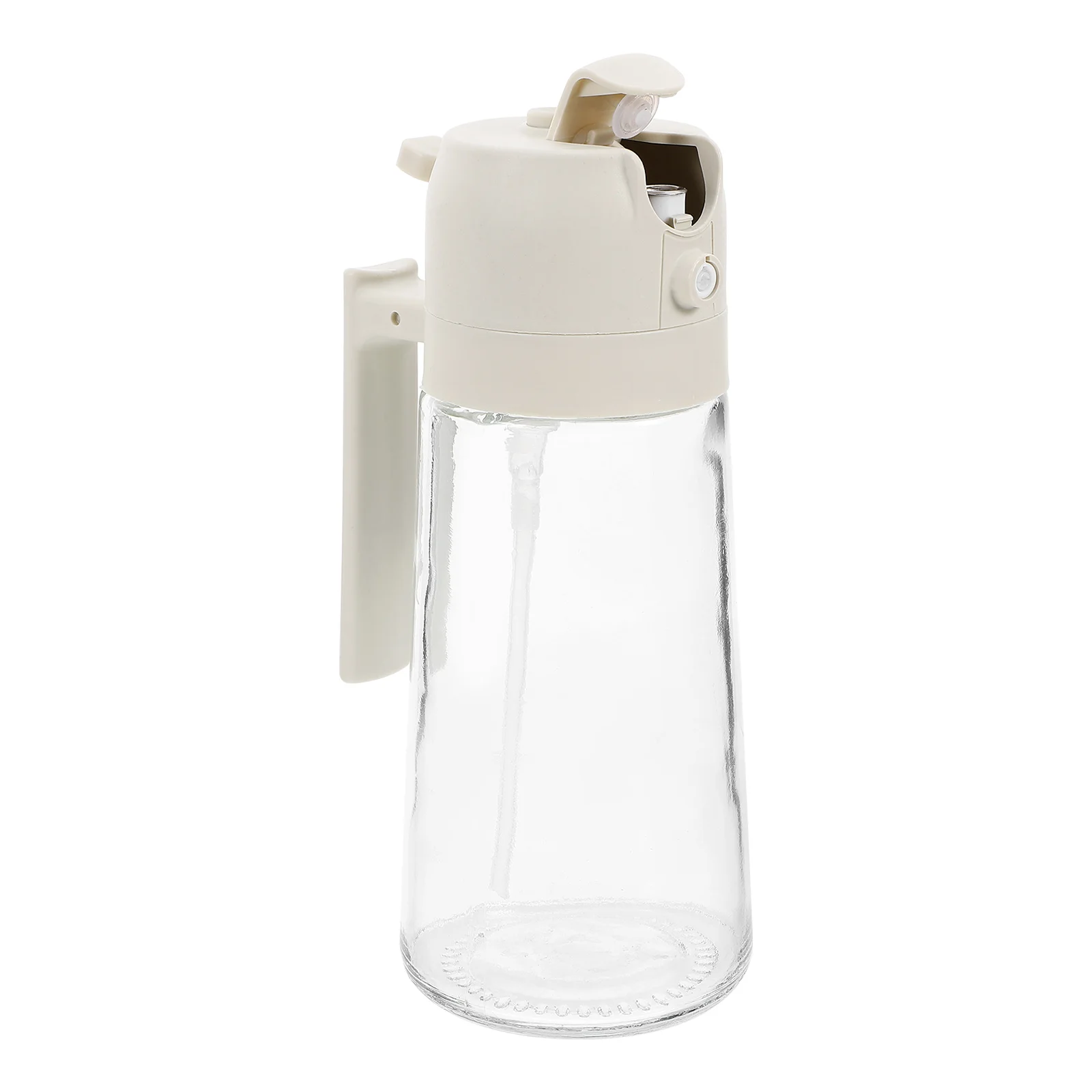 

470ml Glass Oil Dispenser Bottle Beige Large Capacity Reusable Sauce Jar Vinegar Pourer Soy Oil Container Kitchen Tool