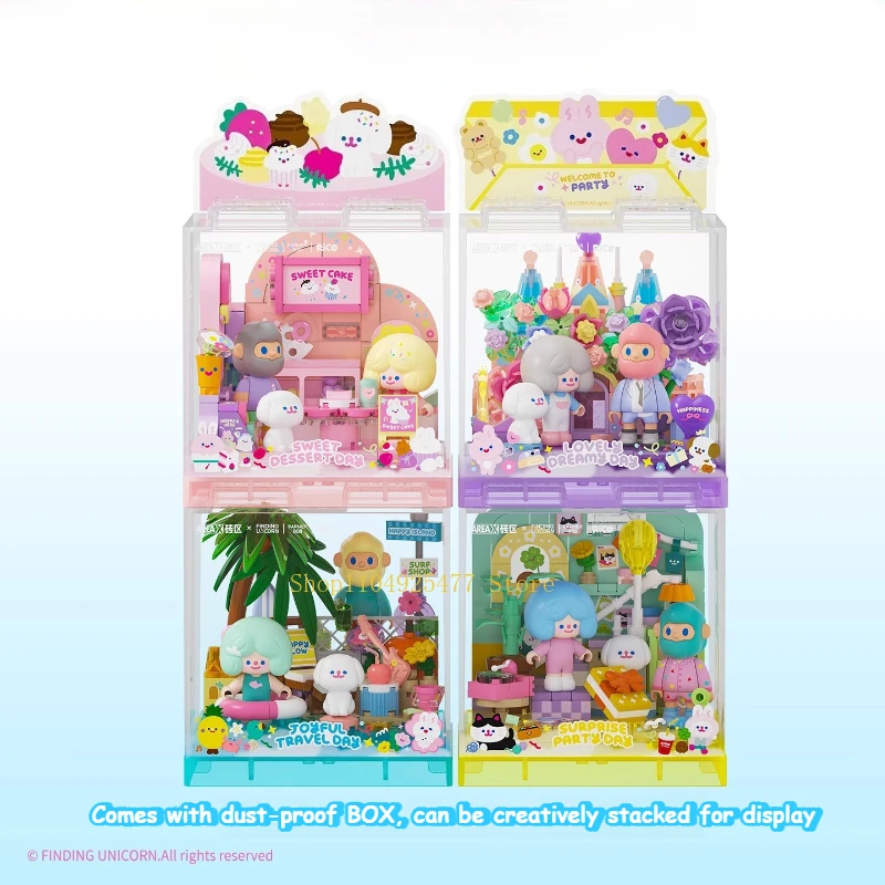 

Новый кирпичный округ AREAX выглядит для единорога, строительные блоки FARMER BOB и RiCO, игрушки для отдыха и сборки, рождественский подарок