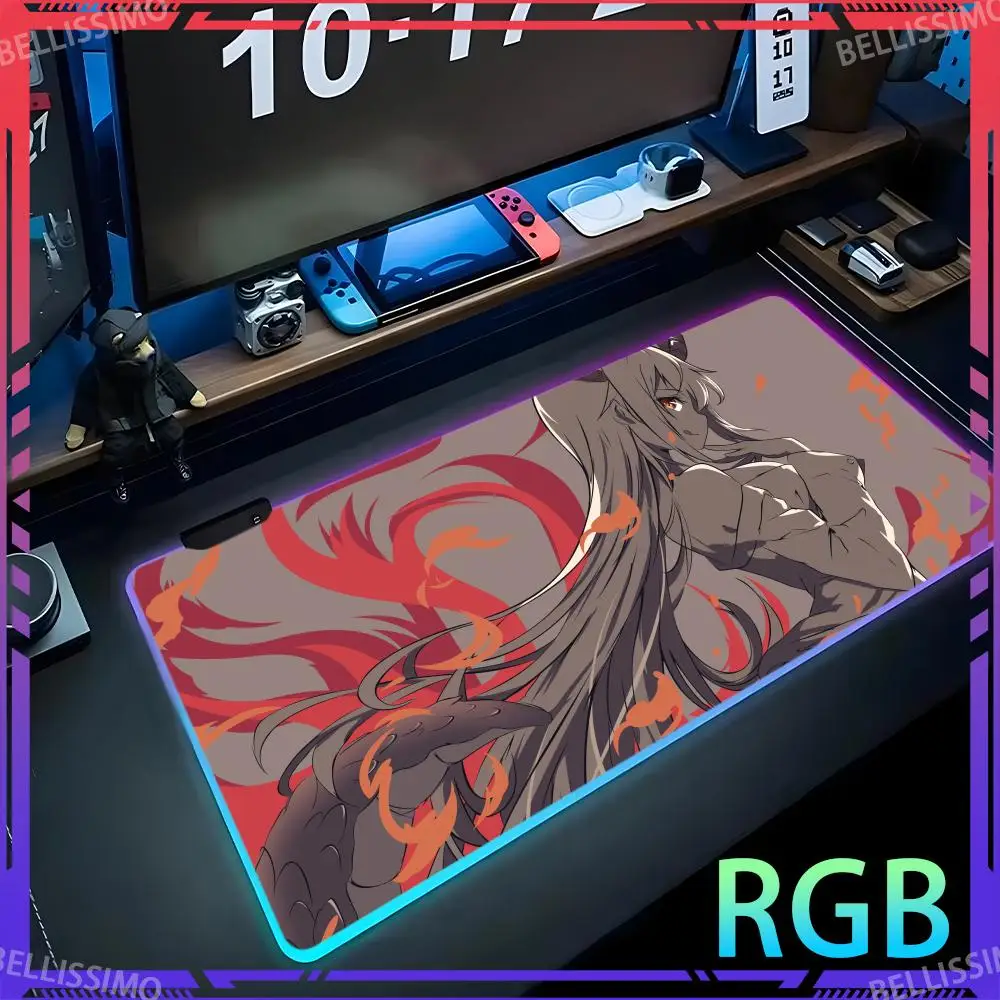 

Writing accessories Keyboard accessories RGB gaming mouse pad D_dragon_Maid Cute desk accessories RGB