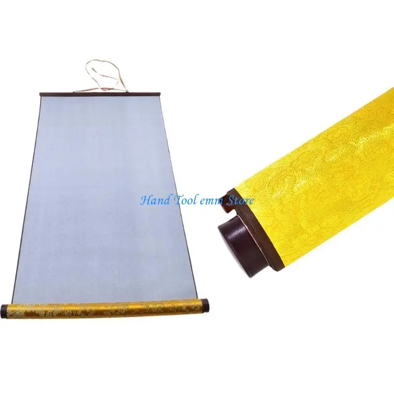 H37F Portable Water Writing Cloth Chinese Scroll Quick Drying Reusable Fabric Cloth Rice Paper for Adult Beginner 3