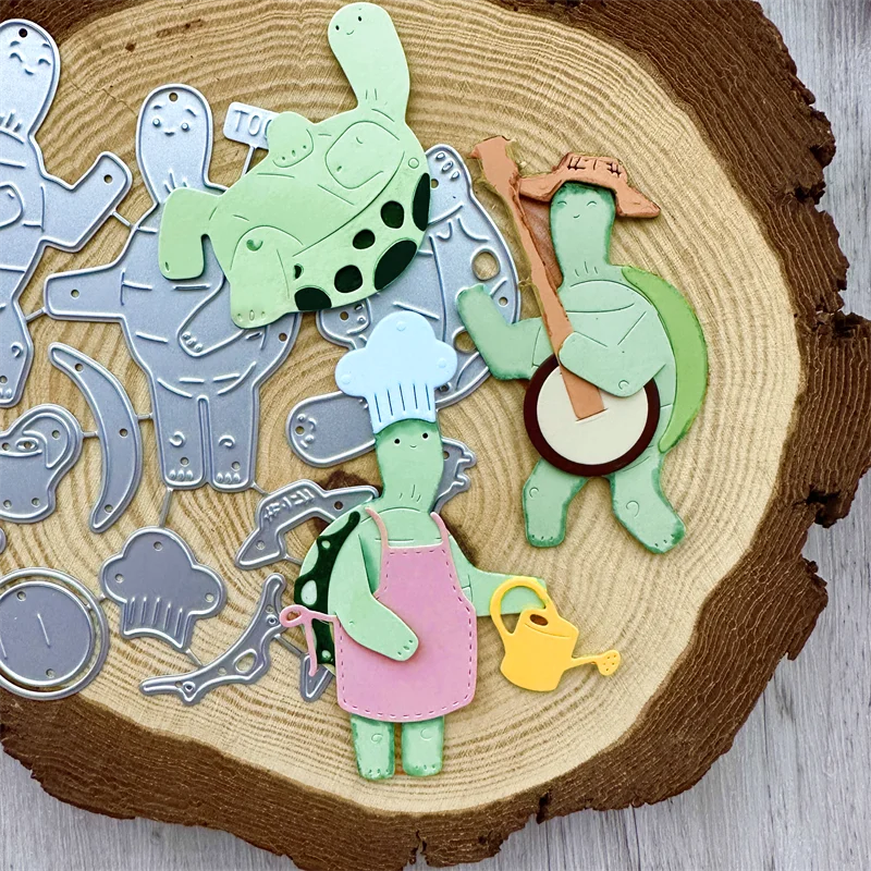 

Turtle Metal Cutting Dies DIY Scrapbook Embossed Make Paper Card Album Craft Template Supplies Decoration Die 2025 Arrivals