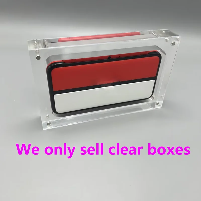 

Высокопрозрачный защитный чехол из ПММА для NEW 2DS LL, акриловый футляр для хранения с высокой твердостью, кристально чистый бокс