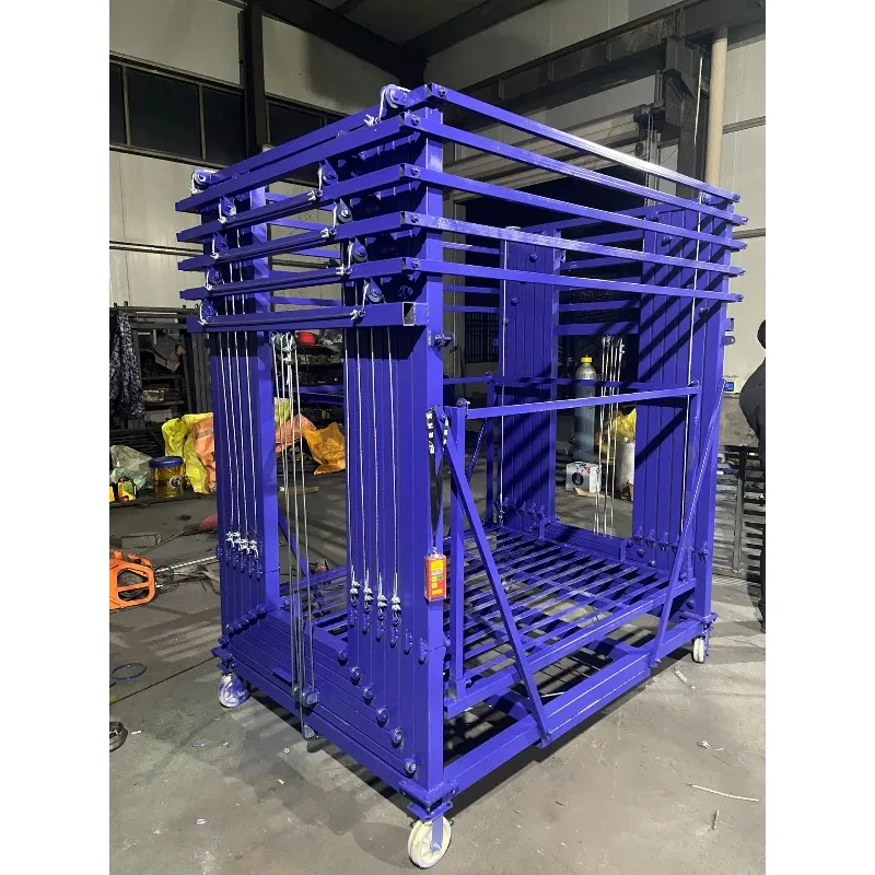 Small Mobile Lifting Platform Electric Foldable Scaffolding With Remote Control For Home Use And Light Construction Projects