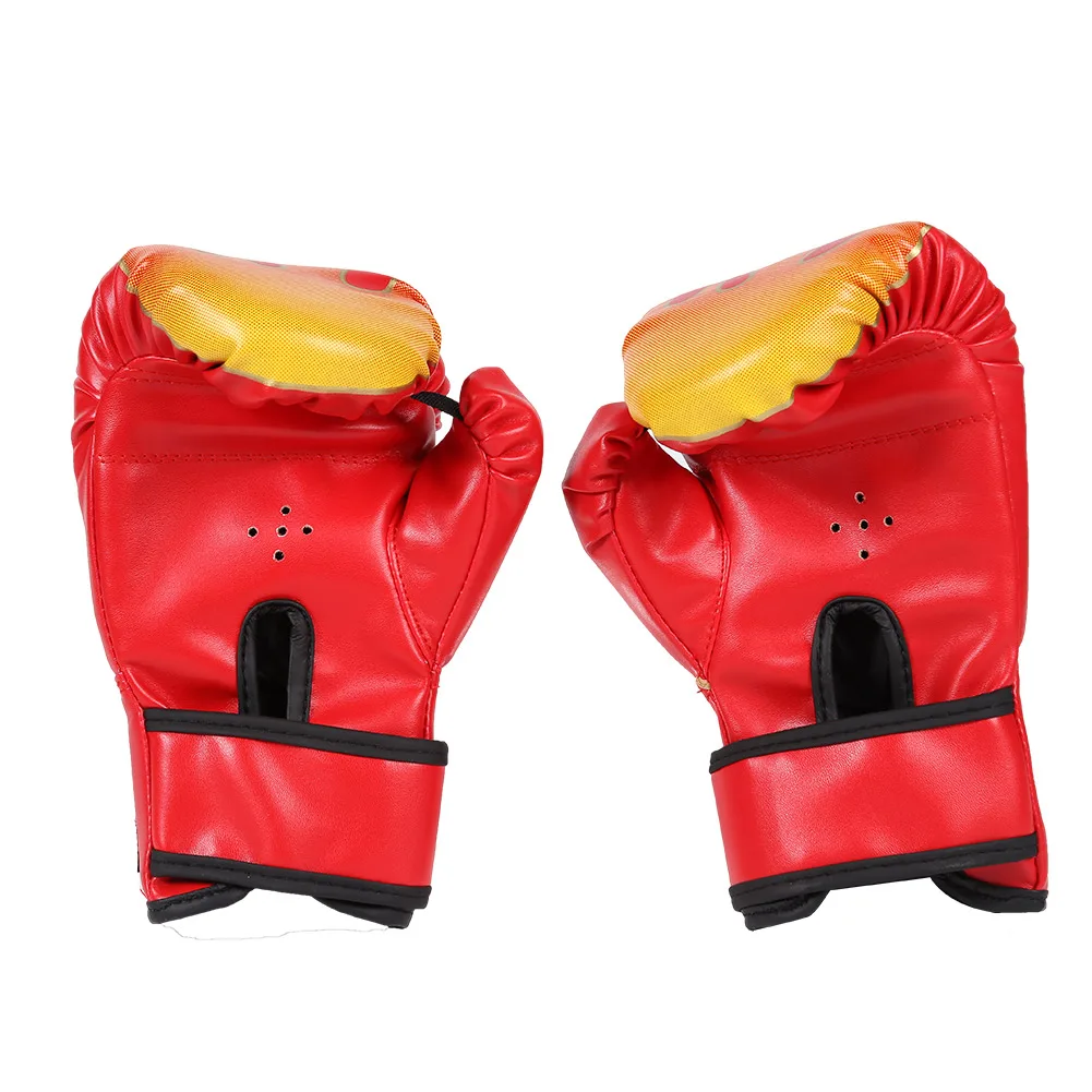 

1 пара Bokshandschoen Leer Kickboxing Beschermende Handschoen Kids Kinderen Ponsen Training Sanda Handschoen Sport Bescherming