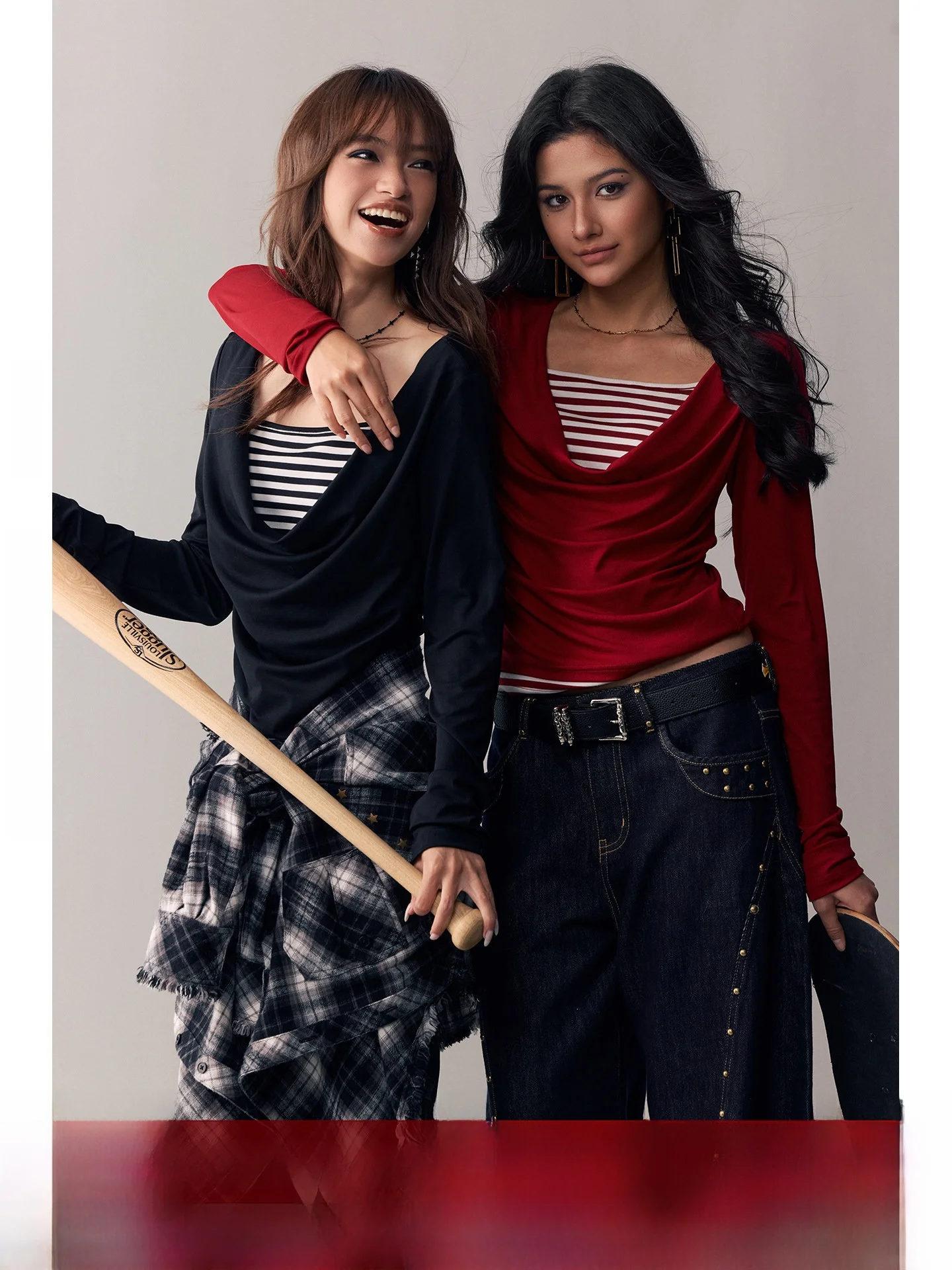 

BeerBro Vintage Sound Rayon Stripe Color Blo Knit Top Loose Fit Long Sve Hooded Casual Women's Faion
