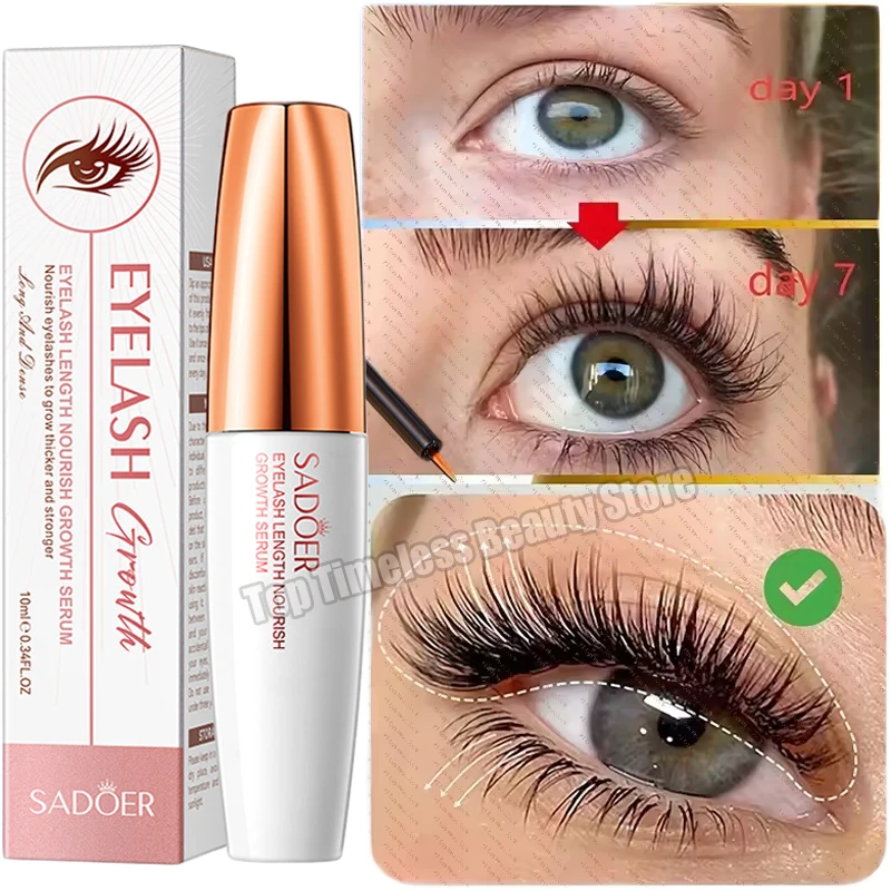 Schnelles Wimpernwachstumsserum, natürlicher Wimpernverstärker, längere, dickere Augenbrauen, Lifting-Essenz, vollere Wimpern, Augenpflege, koreanische Kosmetik