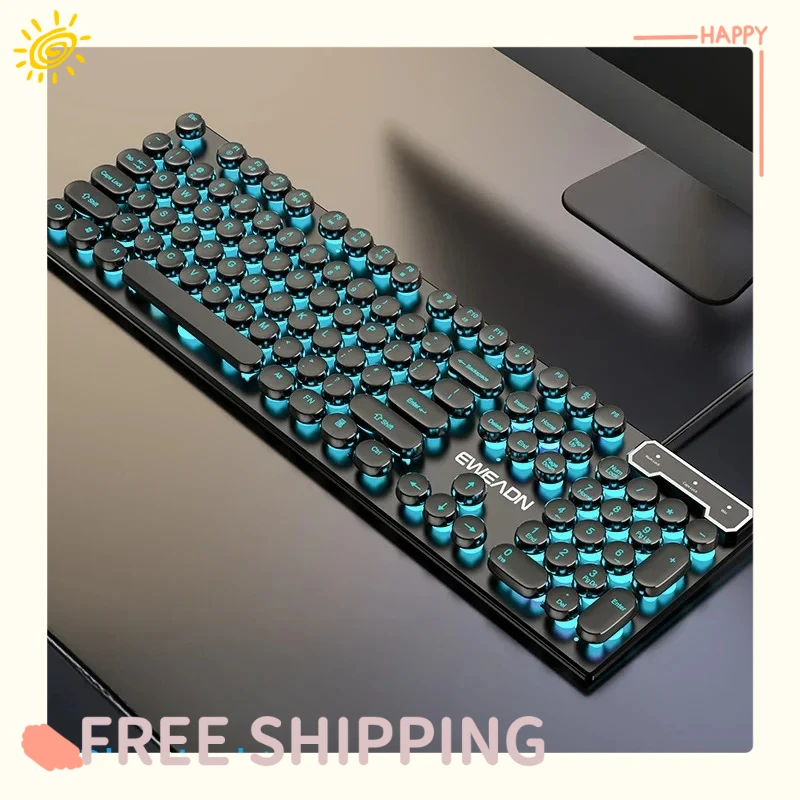 eweadn-gx330-retro-punk-mechanical-keyboard-usb-wired-rgb-backlit-gaming-office-for-pc-laptop-gamers
