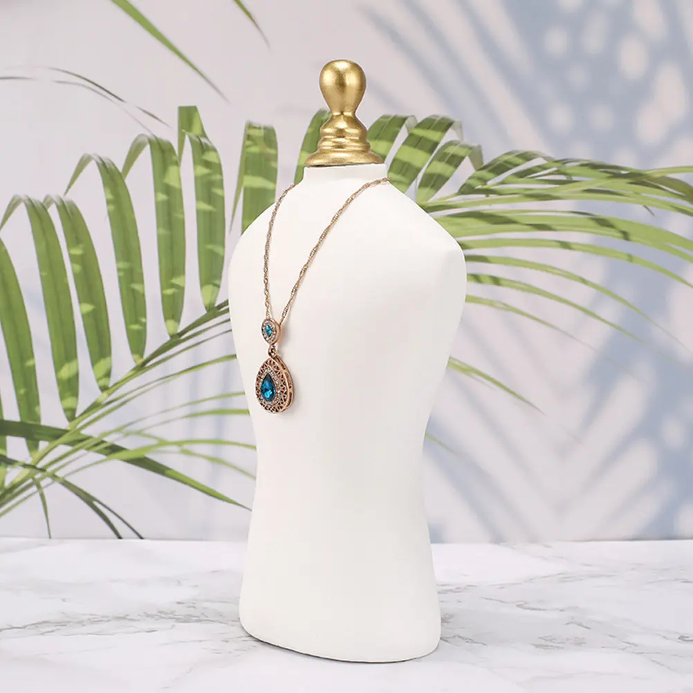 

Necklace Bust Jewelry Display Stand Mannequin Necklace Chain Bust Holder for Boutique Store Showcase Home Decor