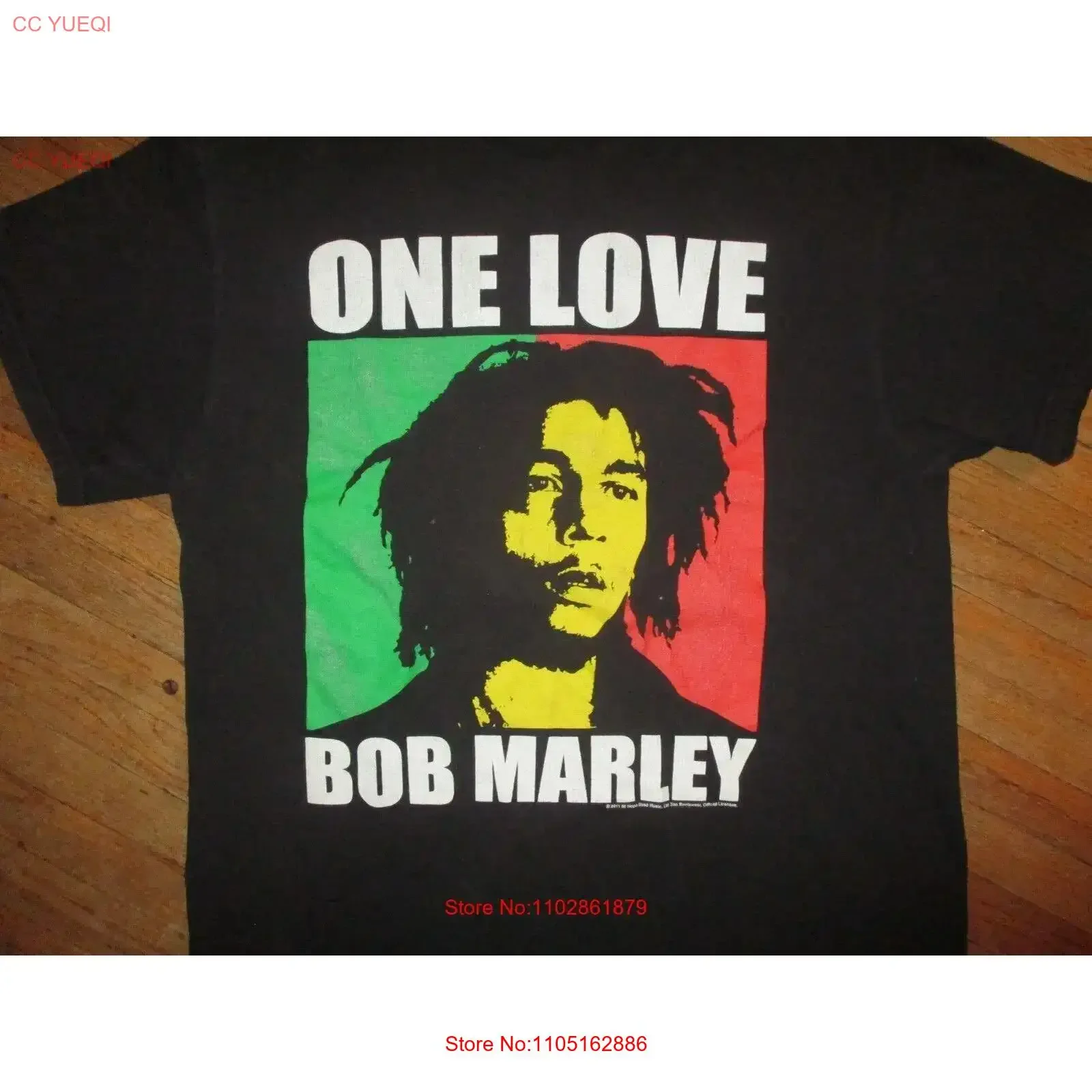 

BOB MARLEY ONE LOVE T SHIRT Reggae Licensed Retro ZION Rootswear MEDIUM vintage Washed Soft Unisex designer clothes Casual