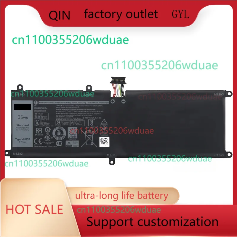 

Аккумулятор для ноутбука VHR5P для планшета Dell Latitude 11 5175 5179 XRHWG 0XRHWG RHF3V 35 Втч