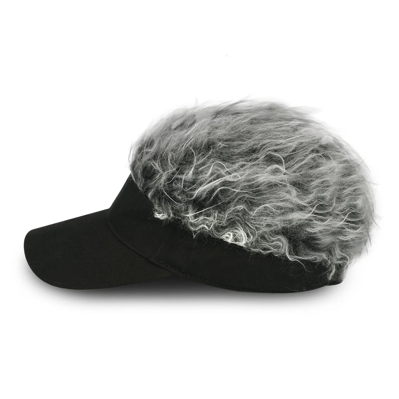 Synthetic Golf Baseball Cap Sports Running Hiking Sunhat Fancy Party Hip-Hop Dance Cap Visors Mens Spiked Wig Hairs Fishing Hat view 3