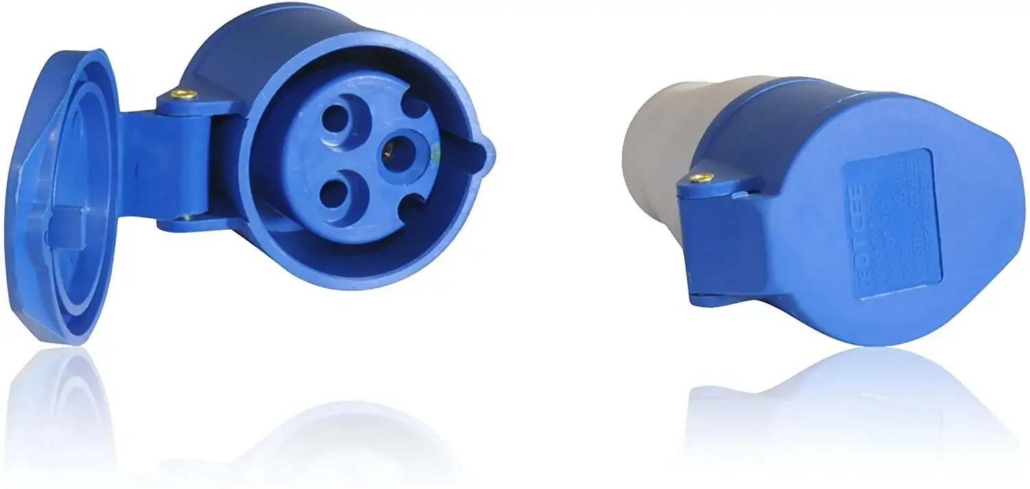 1 buah adaptor soket situs kait utama colokan 240v 16A Aksesori Van Camper motor karavan