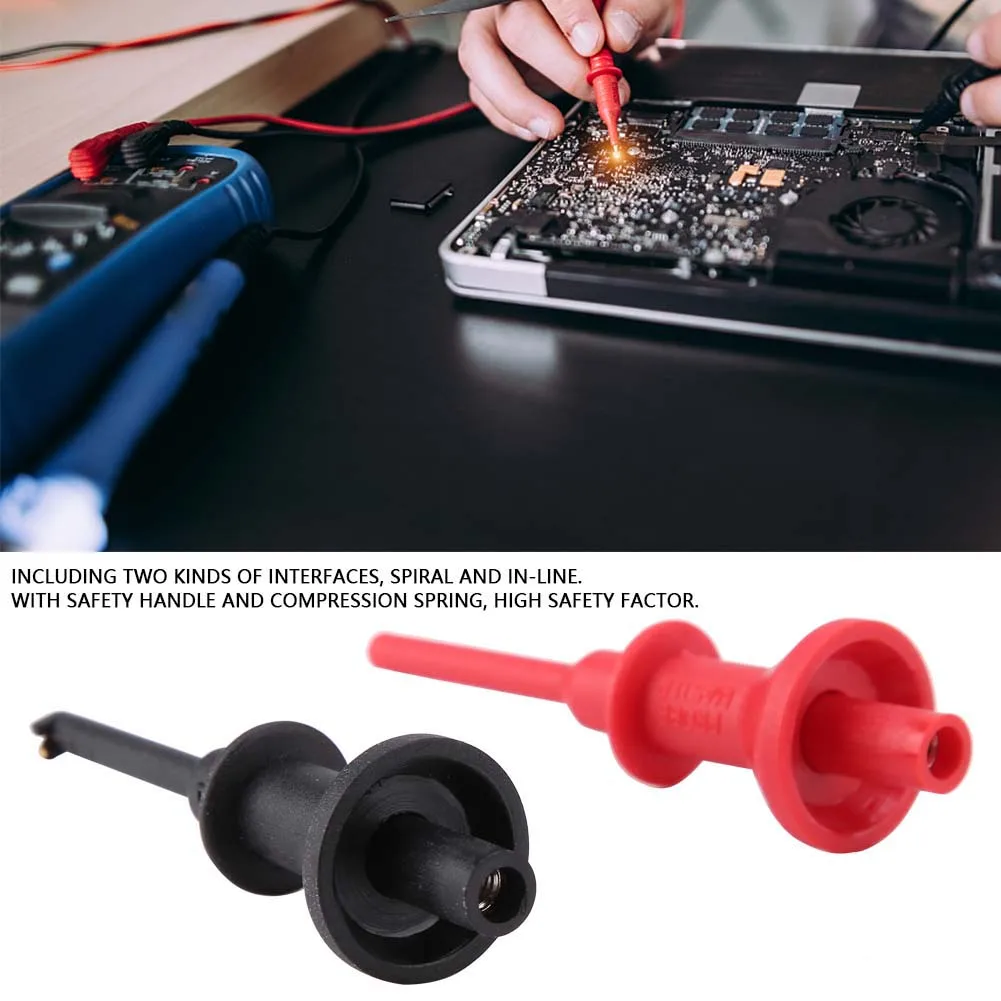 Multimeters Test Clamp Plastic 1 Pair Ut C01 Multimeters Test Leads Extension Hook Probe Clip