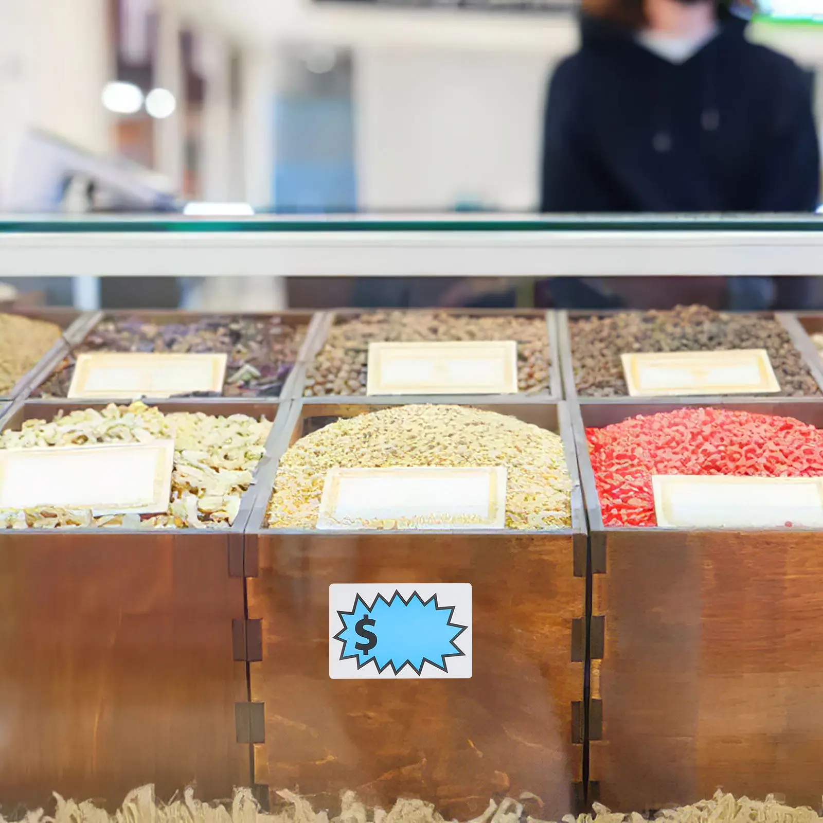 

120 шт. ценников для продажи, съемные клейкие этикетки для розничных магазинов, прозрачные наклейки-ценники, большие этикетки для демонстрации товаров на рынке