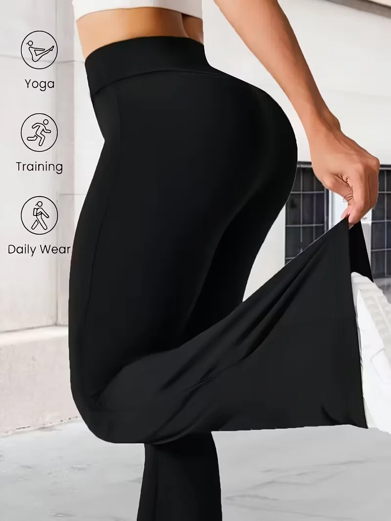 سراويل ضيقة نسائية عالية الخصر - سراويل يوجا قابلة للتمدد مع تحكم في البطن، قبضة غير قابلة للانزلاق، سراويل ضيقة للتمرين لجميع المواسم لصالة الألعاب الرياضية،
