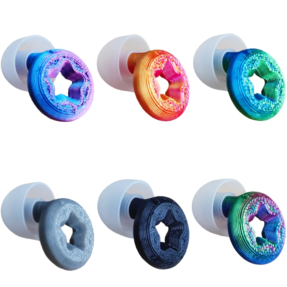 Sleeping Earplugs, Comfortable Noise-Reducing Earplugs, 4 Different Sizes of Replacement Ear Caps, Washable and Reusable, Suitable for Sleeping and Travel
