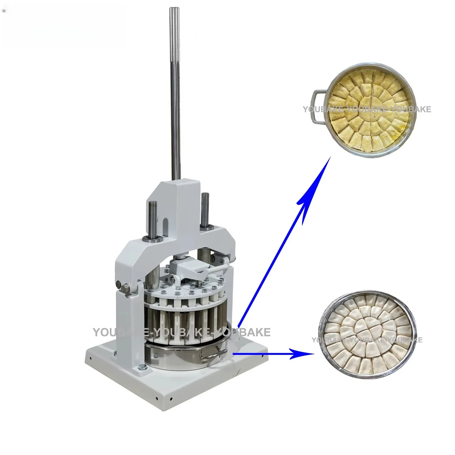 Factory Price Stainless Steel Manual Dough Cutting Machine For Kitchen Bakery Cutting 20PCS/Time