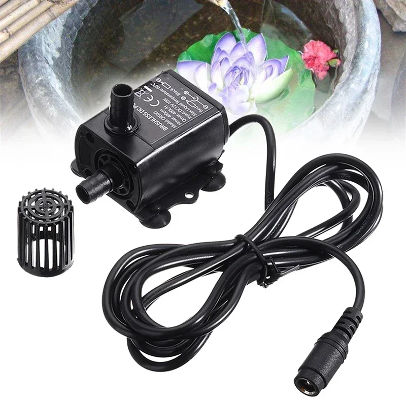 

Filter Waterproof Aquarium 400L/H Brushless Pump Ultra Quiet Submersible Water Pump DC 12V 10W Micro Fountain Pumps