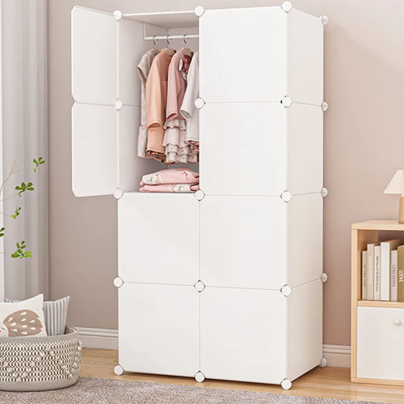 Bedroom Portable Wardrobe Organizer Partitions Storage Cupboard Display Closet Cube Dining Cheap Guarda Roupa Hotel Furniture