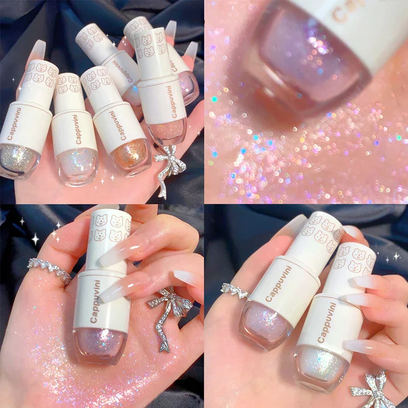 Bear Bowling Ball Teardrop Liquid Eyeshadow Eye Makeup Lying Silkworm Pearl Super Sparkle High Gloss Glitter Fine Glitter Powder