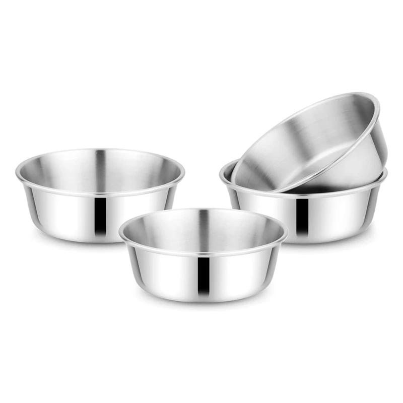 Children's Stainless Steel Bowl Set Bowls 304 18/8 Stainless Steel 10 Ounces Dishwasher Safe 4Pack