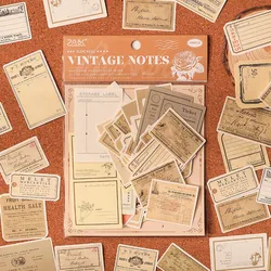 100Pcs Retro Material Paper Creative Collage DIY Scrapbooking Collage Junk Journal Aesthetics Stationery Planner Decor Paper