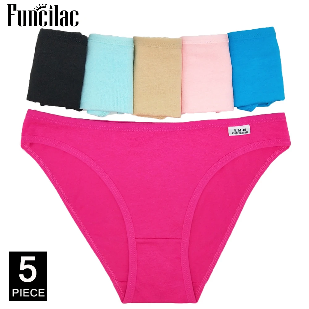 

Women's Panties Everyday Style Cotton Woman Underwear Briefs Lingerie Knickers For Women Ladies Girls Soft 5 Pcs/set